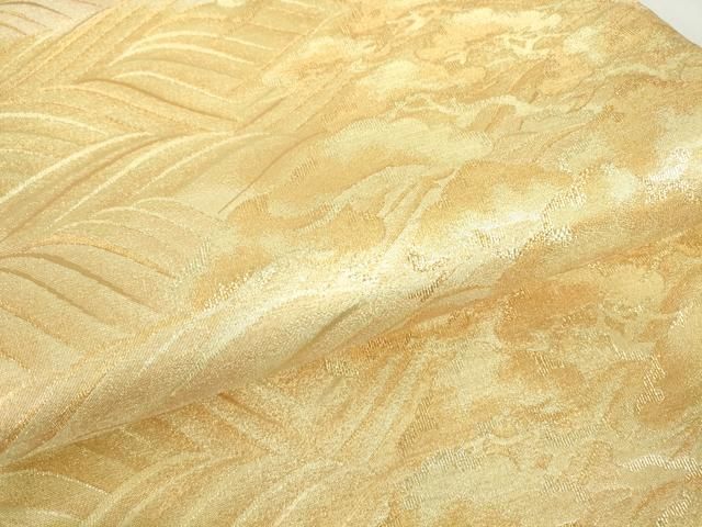 平和屋着物▽六通柄袋帯 捻金綴織 流水松文 正絹 逸品 DAAY9575az