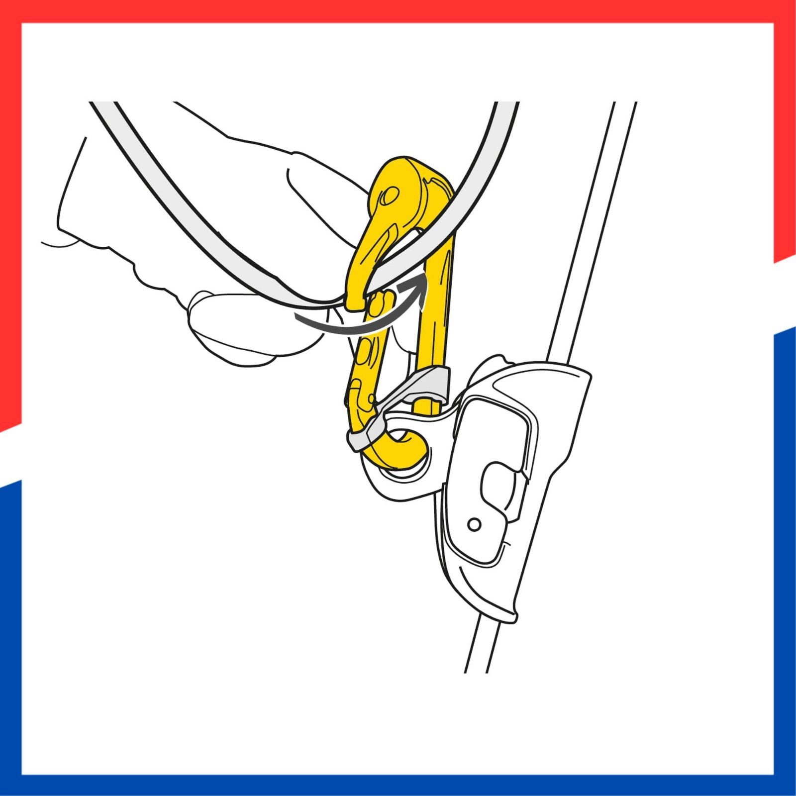 在庫処分 ロールクリップ プーリー カラビナ PETZL ロックなし
