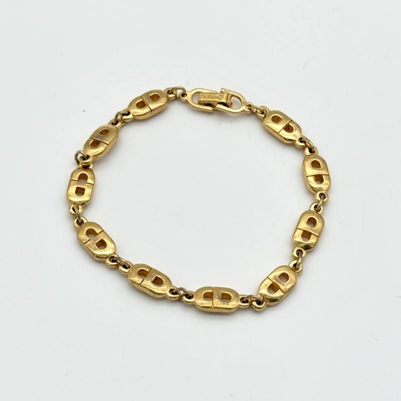 Dior CDロゴ ブレスレット チェーン 喜平 ゴールド クリスチャン