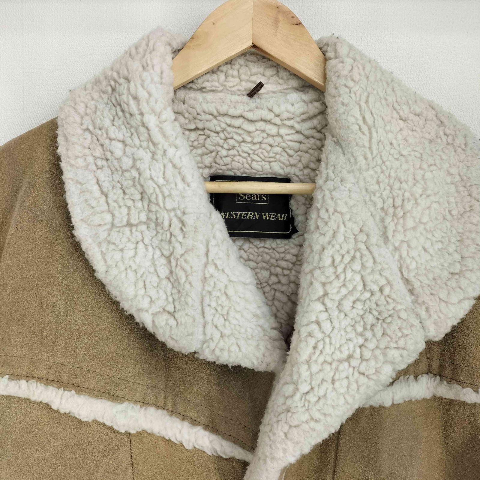 シアーズ Sears 70S くるみボタン 裏ボア ムートンコート メンズ