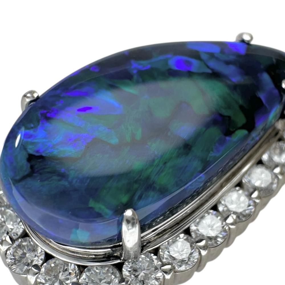 ブラックオパール 3.830ct ダイヤモンド 0.53ct ペンダントトップ ブラックオパール 3.830ct ダイヤモンド 0.53ct ペンダントトップ