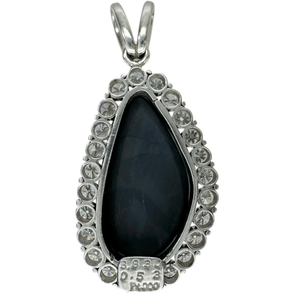 ブラックオパール 3.830ct ダイヤモンド 0.53ct ペンダントトップ ブラックオパール 3.830ct ダイヤモンド 0.53ct ペンダントトップ