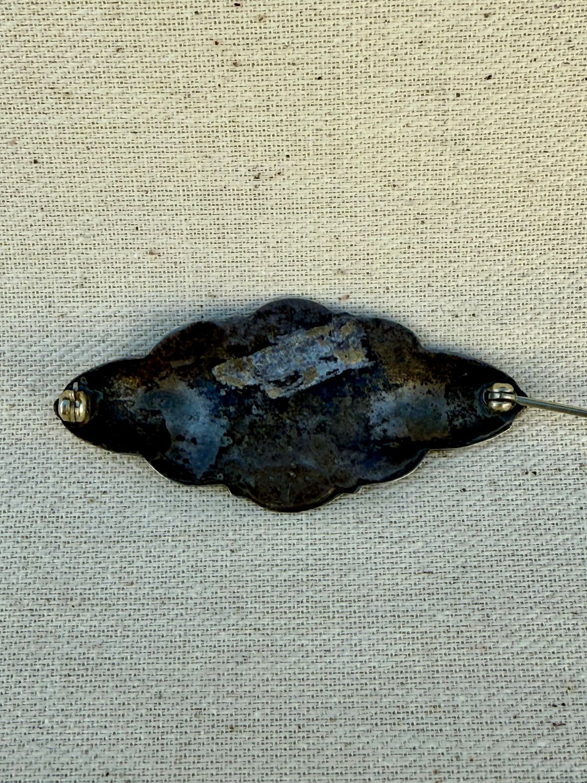  ナバホ 1930 40年代 ヴィンテージ ターコイズ シルバー ブローチ フレッドハービー その他 アクセサリー