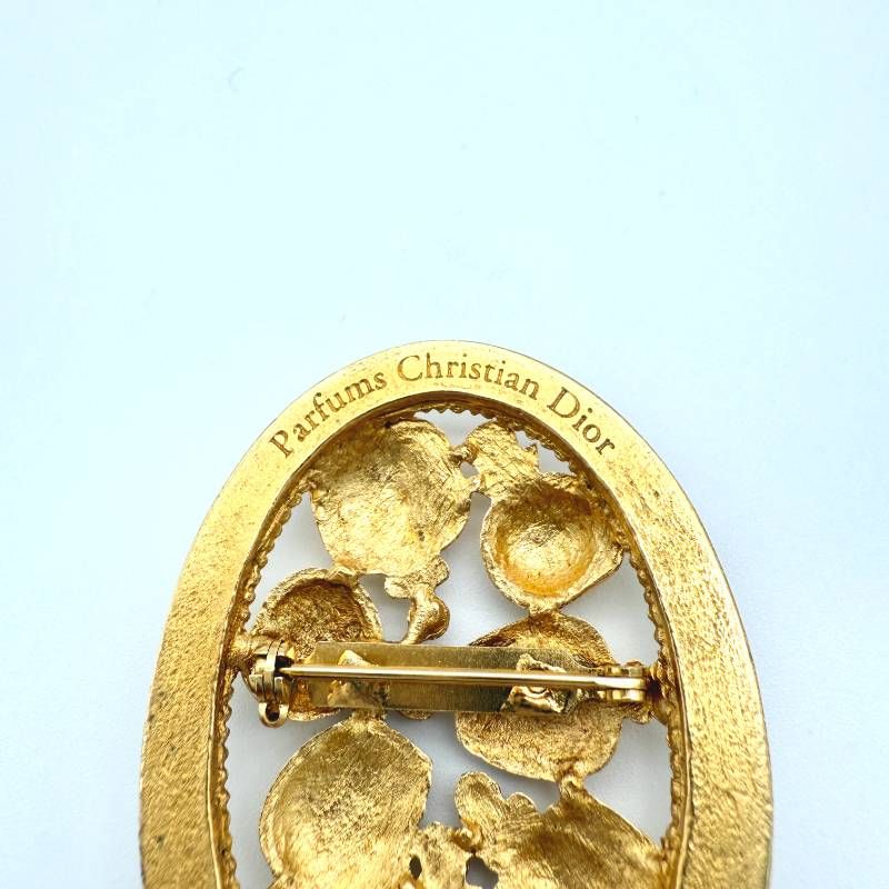 美品 ヴィンテージディオール ブローチ Dior ディオールパヒューム Dior 香水 パフューム ブローチ ゴールド クリスチャン ディオール