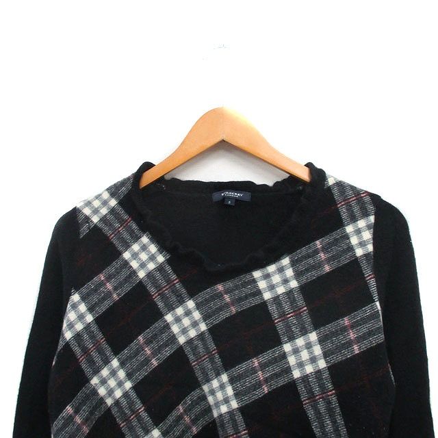 希少✨　バーバリーロンドン　ニット　長袖　襟　黒　ノバチェック　ブラック バーバリー ロンドン BURBERRY LONDON 国内正規品 ニット セーター