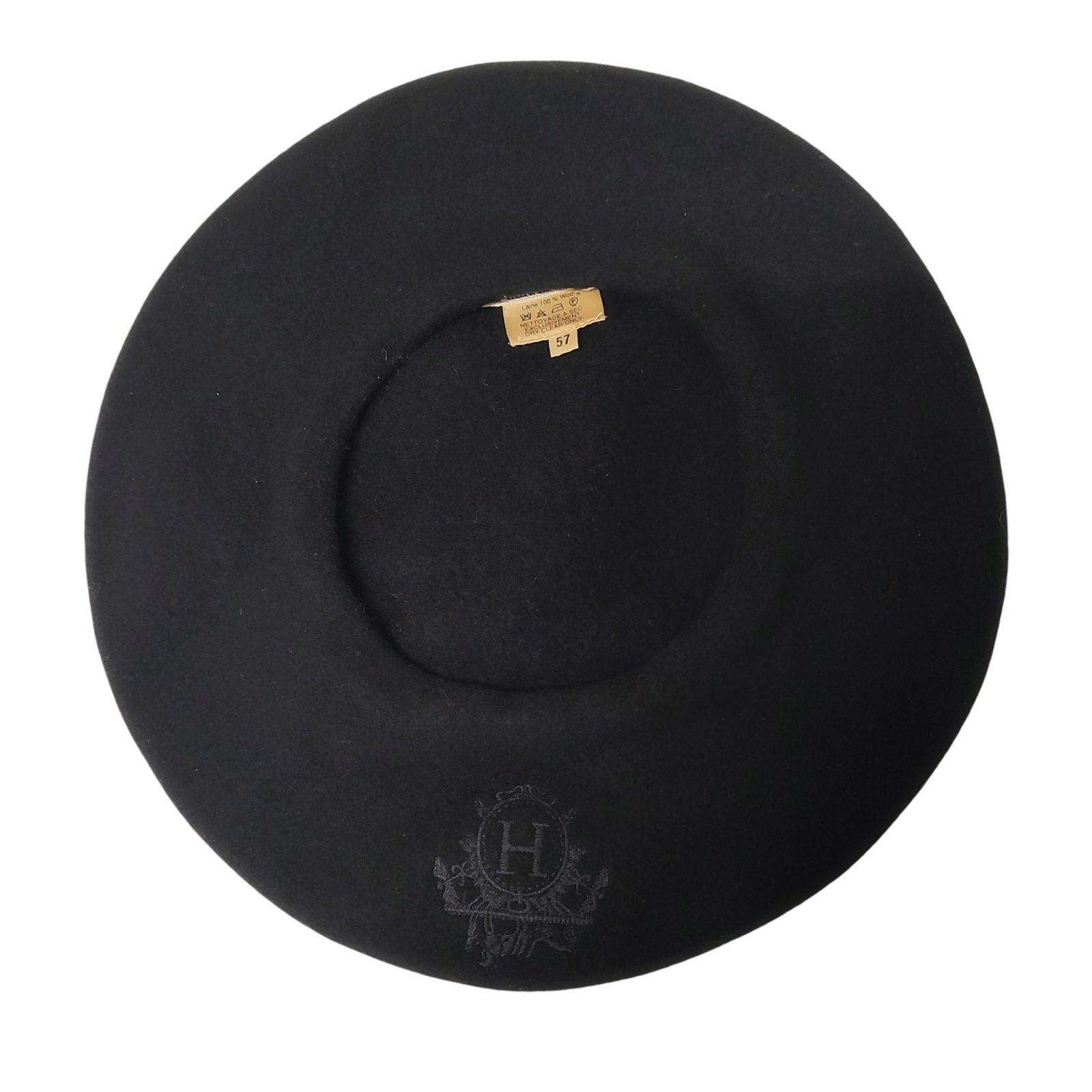 Hermes エルメス ラナ ウール ベレー帽 57 ブラック - メルカリ