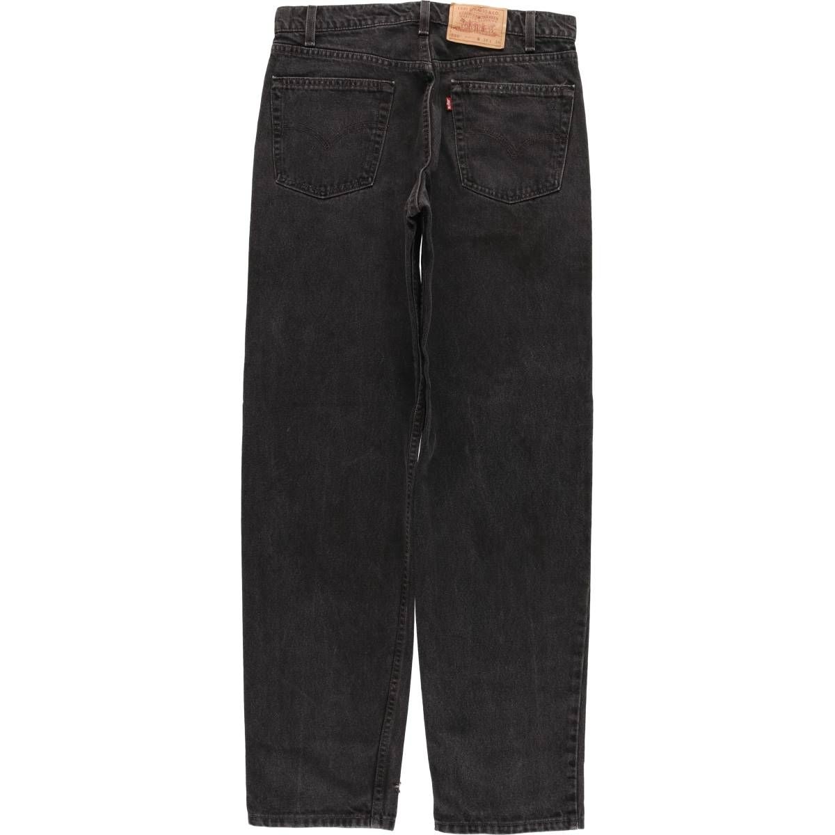 古着 90年代 リーバイス Levi s 550 0260 RELAXED FIT ブラックデニム テーパードデニムパンツ メンズw 34相当 evb 030866