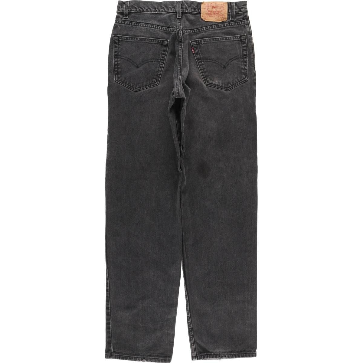 古着 リーバイス Levi s 550 ブラックデニム テーパードデニムパンツ メンズw 33相当|eaa 596183