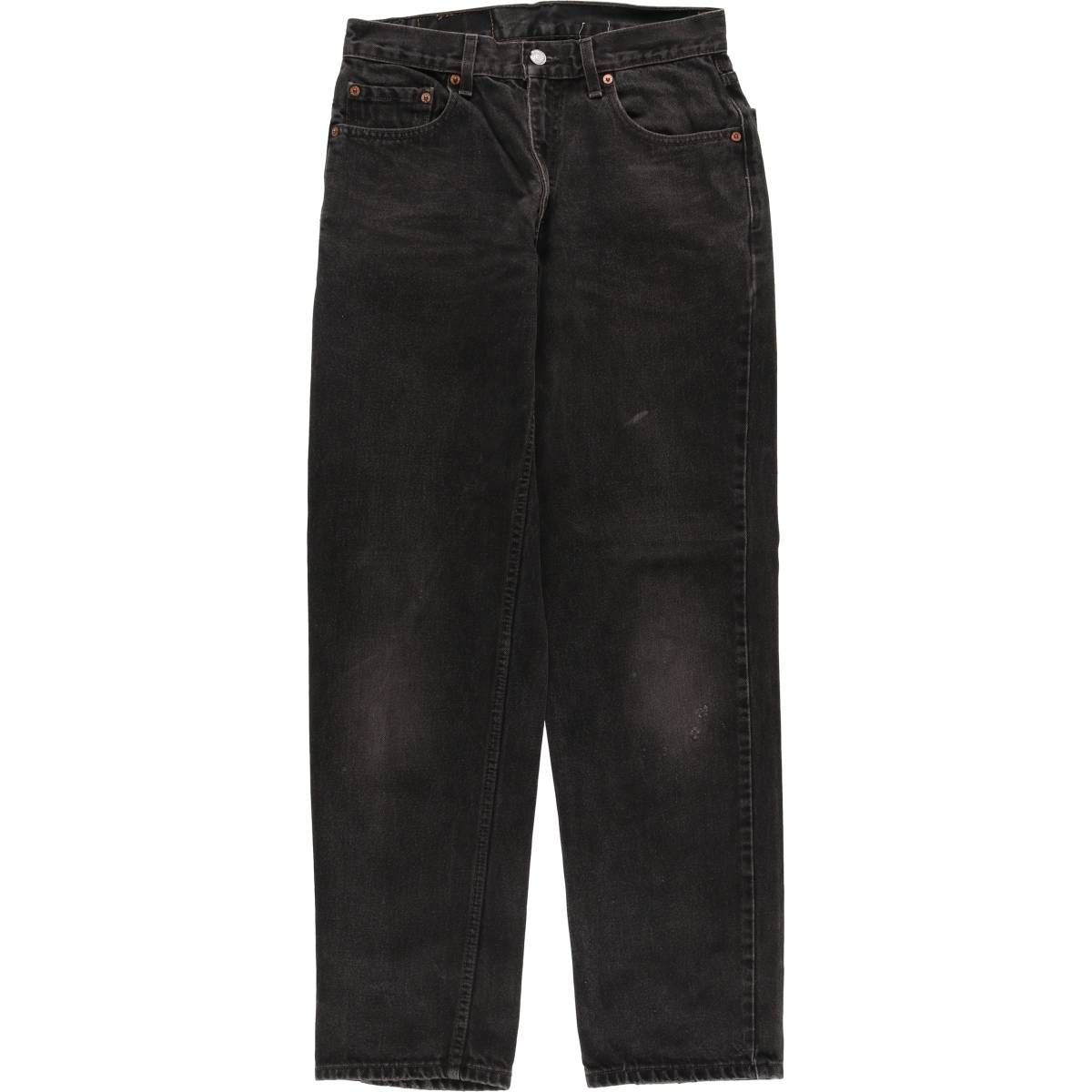 古着 90年代 リーバイス Levi s 550 RELAXED FIT ブラックデニム テーパードデニムパンツ メンズw 30相当 ヴィンテージ|eaa 596184