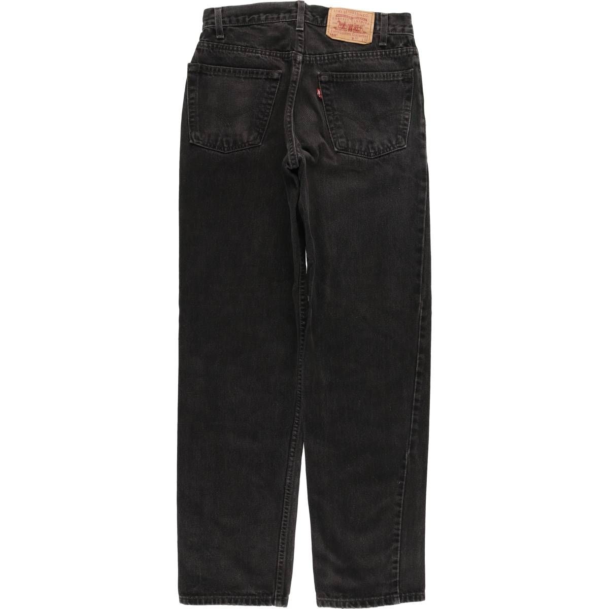古着 90年代 リーバイス Levi s 550 RELAXED FIT ブラックデニム テーパードデニムパンツ メンズw 30相当 ヴィンテージ|eaa 596184