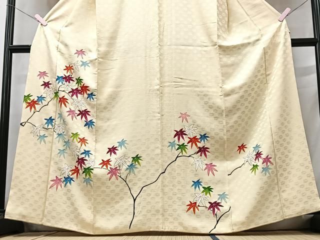 平和屋着物□訪問着 楓文 暈し染め 金彩 正絹 逸品 CABA4236xe - メルカリ