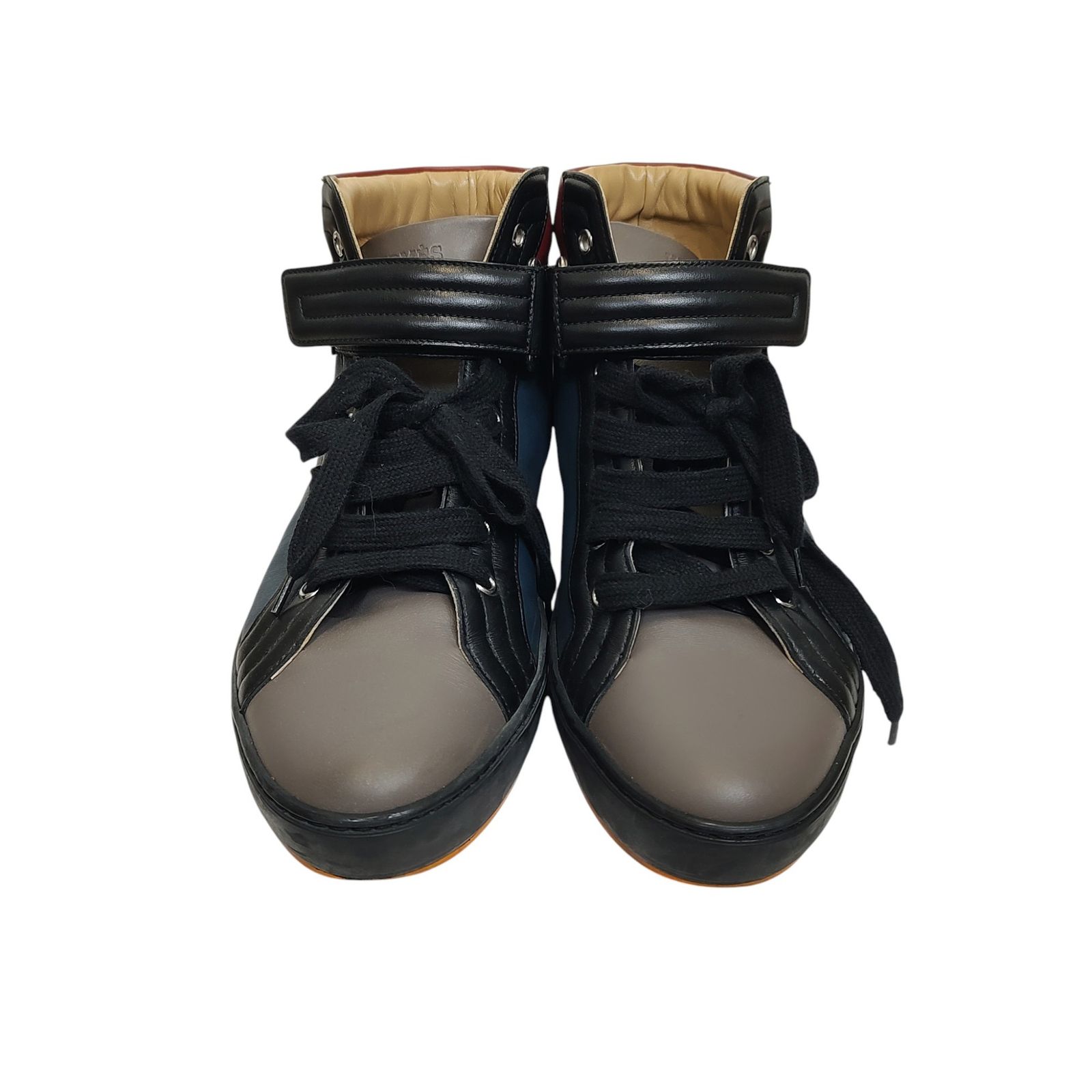 Hermes エルメス MULTICOLOR LEATHER LIONS HIGH TOP レザー 
