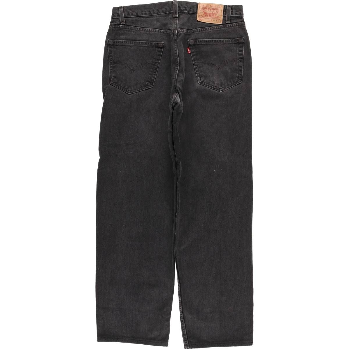 古着 00年代 リーバイス Levi s 550 RELAXED FIT ブラックデニム テーパードデニムパンツ メンズw 34相当|eaa 596176