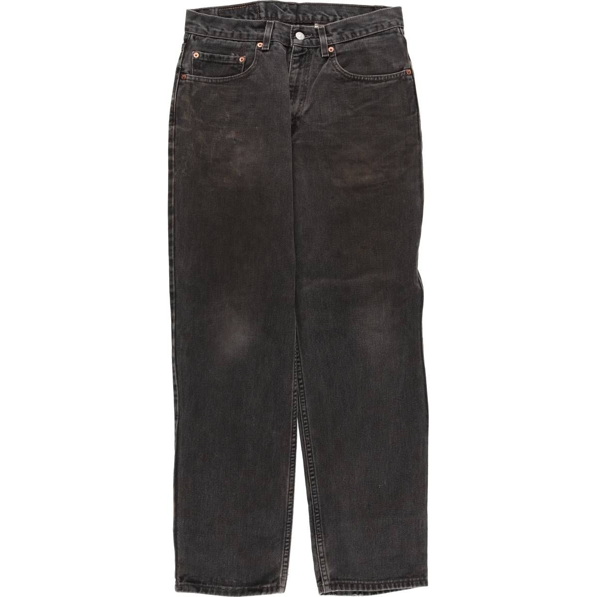 古着 00年代 リーバイス Levi s 550 RELAXED FIT ブラックデニム テーパードデニムパンツ メンズw 32相当|eaa 596178