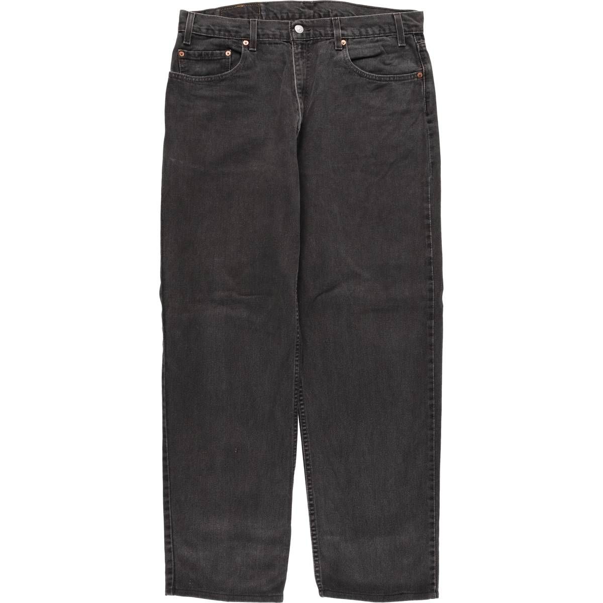 古着 00年代 リーバイス Levi s 550 RELAXED FIT ブラックデニム テーパードデニムパンツ メンズw 36相当|eaa 596179