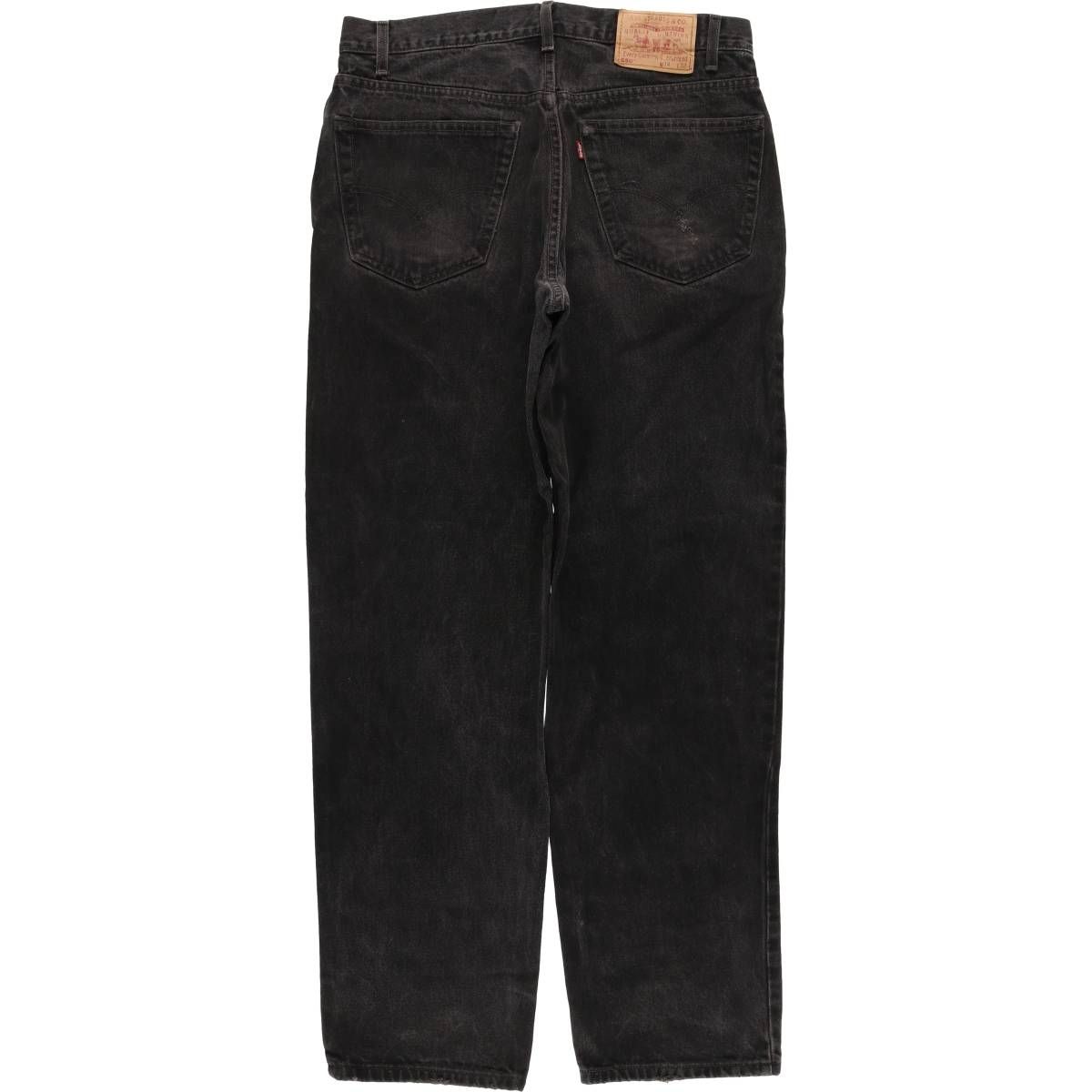 古着 90年代 リーバイス Levi s 550 0260 RELAXED FIT ブラックデニム テーパードデニムパンツ メンズw 34相当 ヴィンテージ eaa 596180