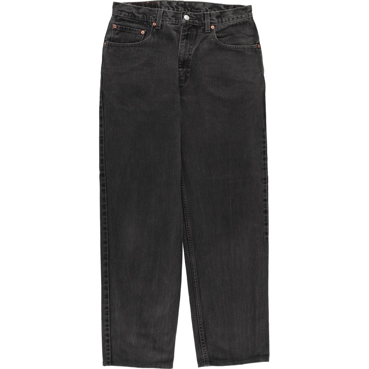 古着 00年代 リーバイス Levi s 550 RELAXED FIT ブラックデニム テーパードデニムパンツ メンズw 34相当|eaa 596181