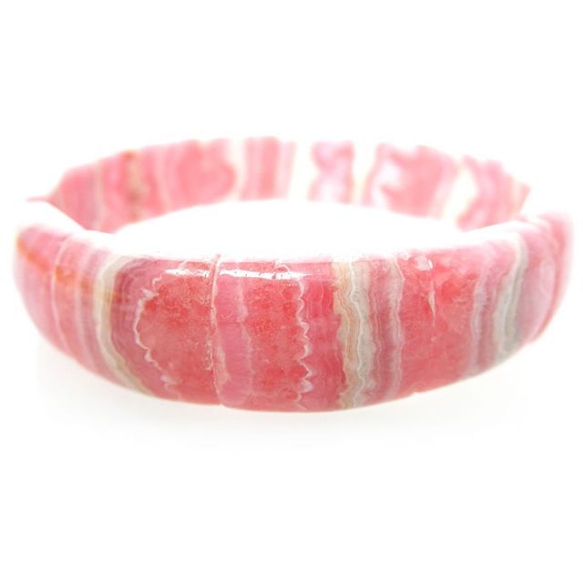 丸っこいインカローズのバングル ☆インカローズバングルブレスレット腕周り内径：約18cm（IncaRose