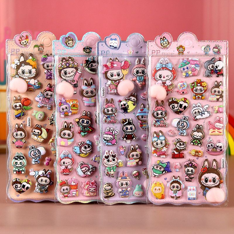 【ご相談用】LABUBU ラブブ おしりぷにぷにシール／グッズ確認ページ お尻3Dシール ラブブ Labubu 4枚セット ぷくぷくシール ステッカーデコ