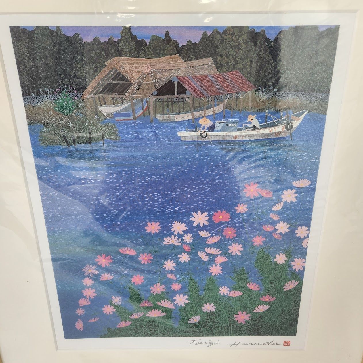 非売品 新品同様 原田泰治 ふるさと紀行 オフセットリトグラフ4点 額付 非売品 新品同様 原田泰治 ふるさと紀行 オフセットリトグラフ4点 額付