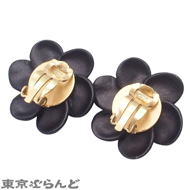 シャネル CHANEL イヤリング ラインストーン フラワーモチーフ