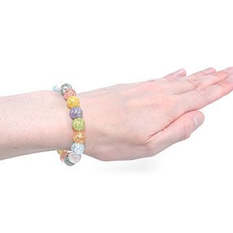 ☆ミラクル クラッシュ クリスタルブレスレット※内径サイズ：約14