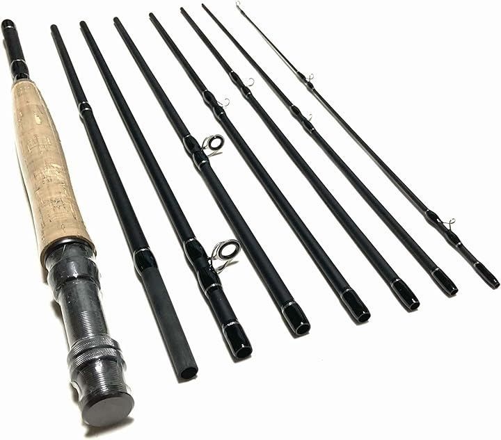 Store 9フィート フライロッド 8ピース 5|6 9 ft 5番 6番 渓流 岩魚 ニジマス 山女 アマゴ ブラウントラウト エリアトラウト 管理釣り場 トラベルロッド ブラック ftフライロッド8ピース