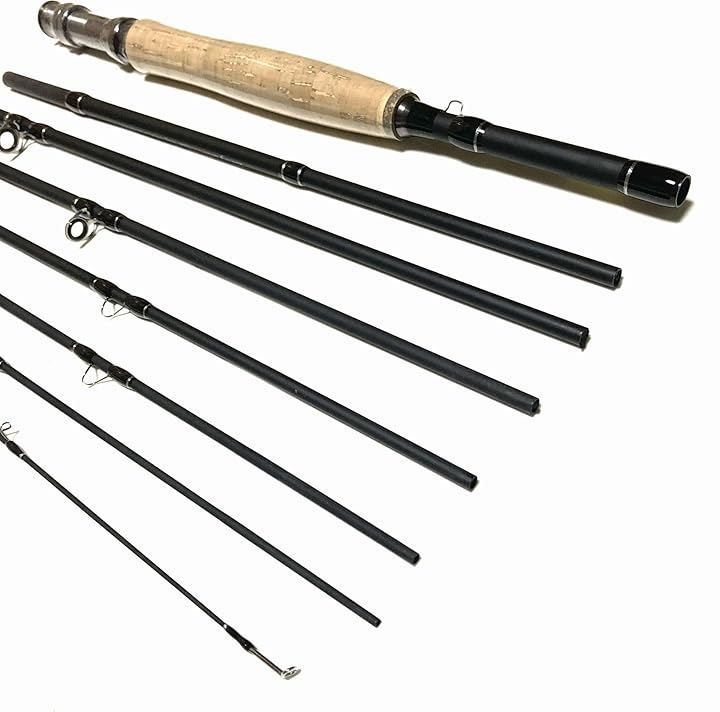  Store 9フィート フライロッド 8ピース 5|6 9 ft 5番 6番 渓流 岩魚 ニジマス 山女 アマゴ ブラウントラウト エリアトラウト 管理釣り場 トラベルロッド ブラック ftフライロッド8ピース フライロッド ロッド