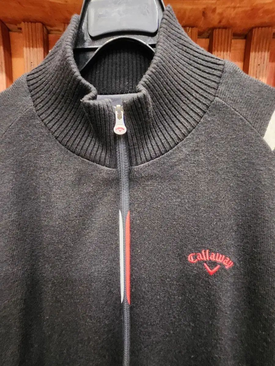キャロウェイ ブラック ニット 防風 ジップアップ アウター