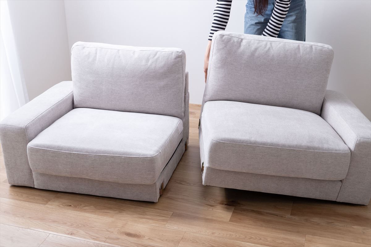 ファブリックソファ