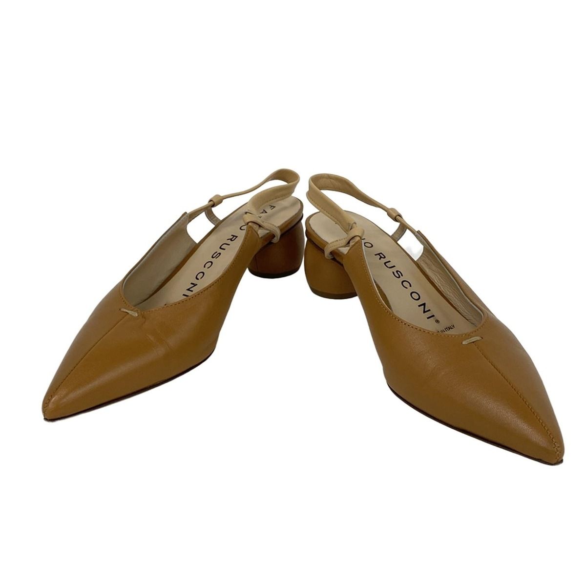 FABIO RUSCONI ファビオルスコーニ サンダル 37 レディース - ブラウン レザー