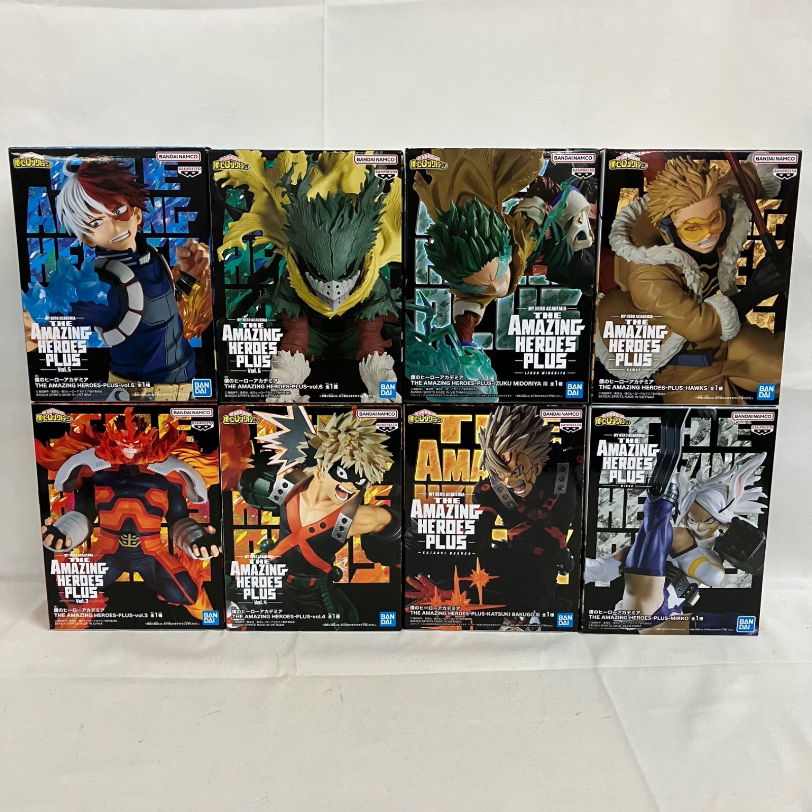 新品未開封品 フィギュア　8点セット！ 未開封 僕のヒーローアカデミア THE AMAZING HEROES PLUS 8個セット