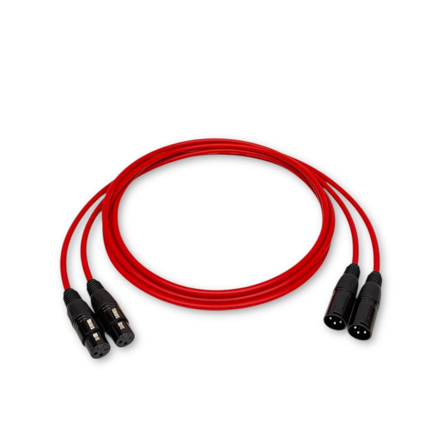 CANARE L-4E6S RED XLR マイクケーブル 2m 2本セット - メルカリ