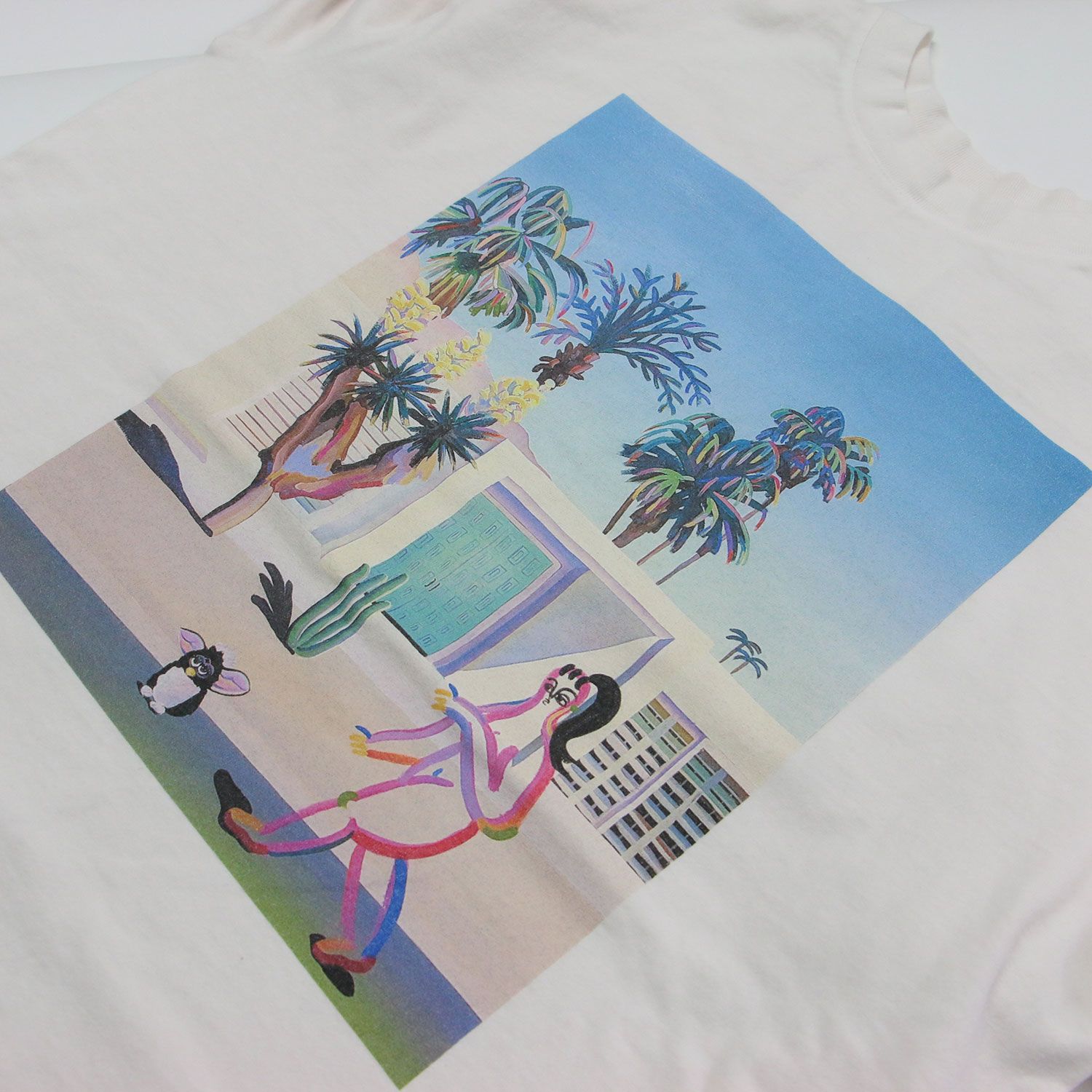 KURO クロ Tシャツ キナリ サイズ:1(M) | 25秋冬 ミッションキャッチ ファービー Tシャツ | Mission Catch Furby | プルオーバー クルーネック 長袖 コットン | 日本製 | トップス カットソー【レディース】【中古】【K4661】 KURO クロ Tシャツ キナリ サイズ:1(M) | 25秋冬 ミッションキャッチ