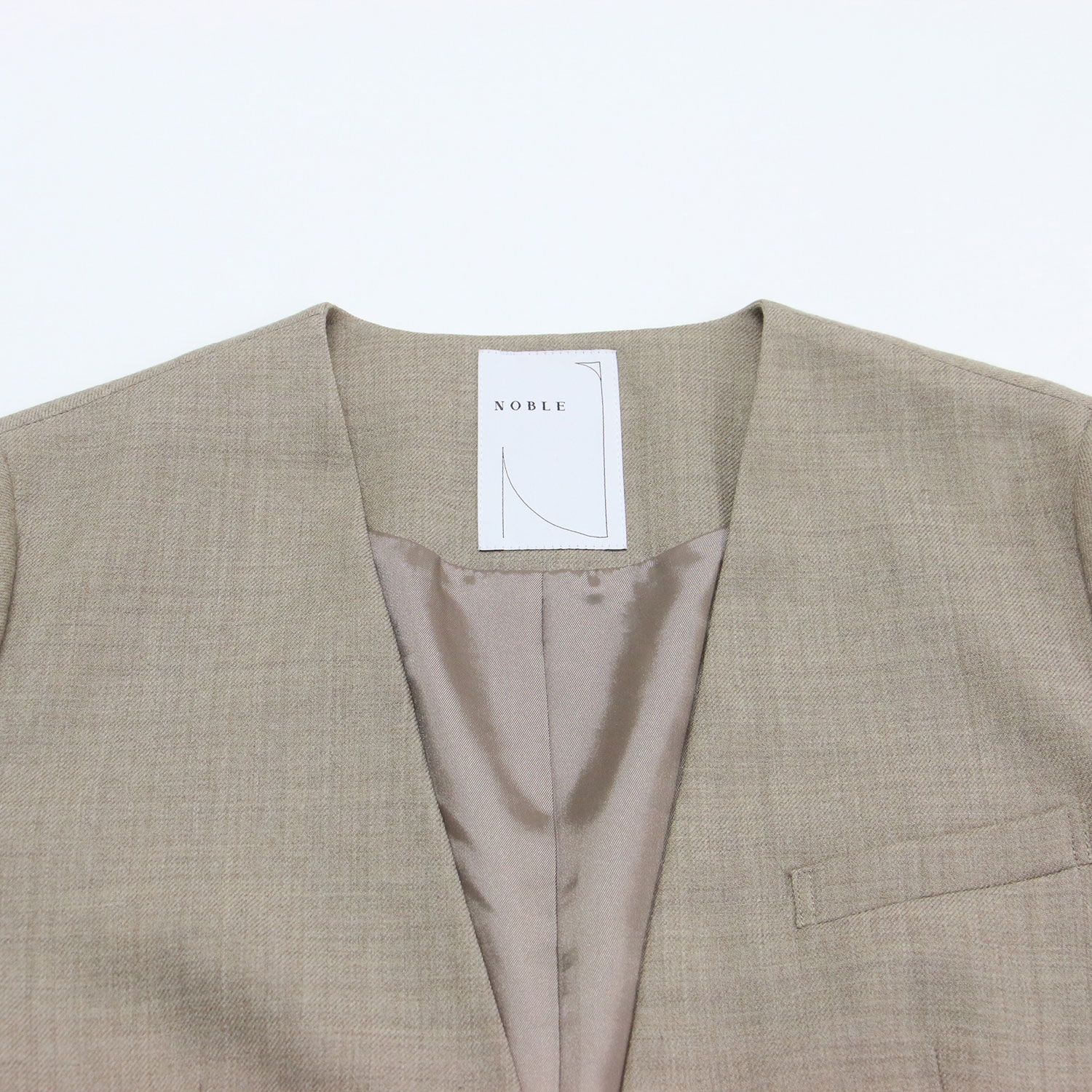 NOBLE ノーブル ジャケット ベージュ サイズ:36(S) | 20秋冬 ノー