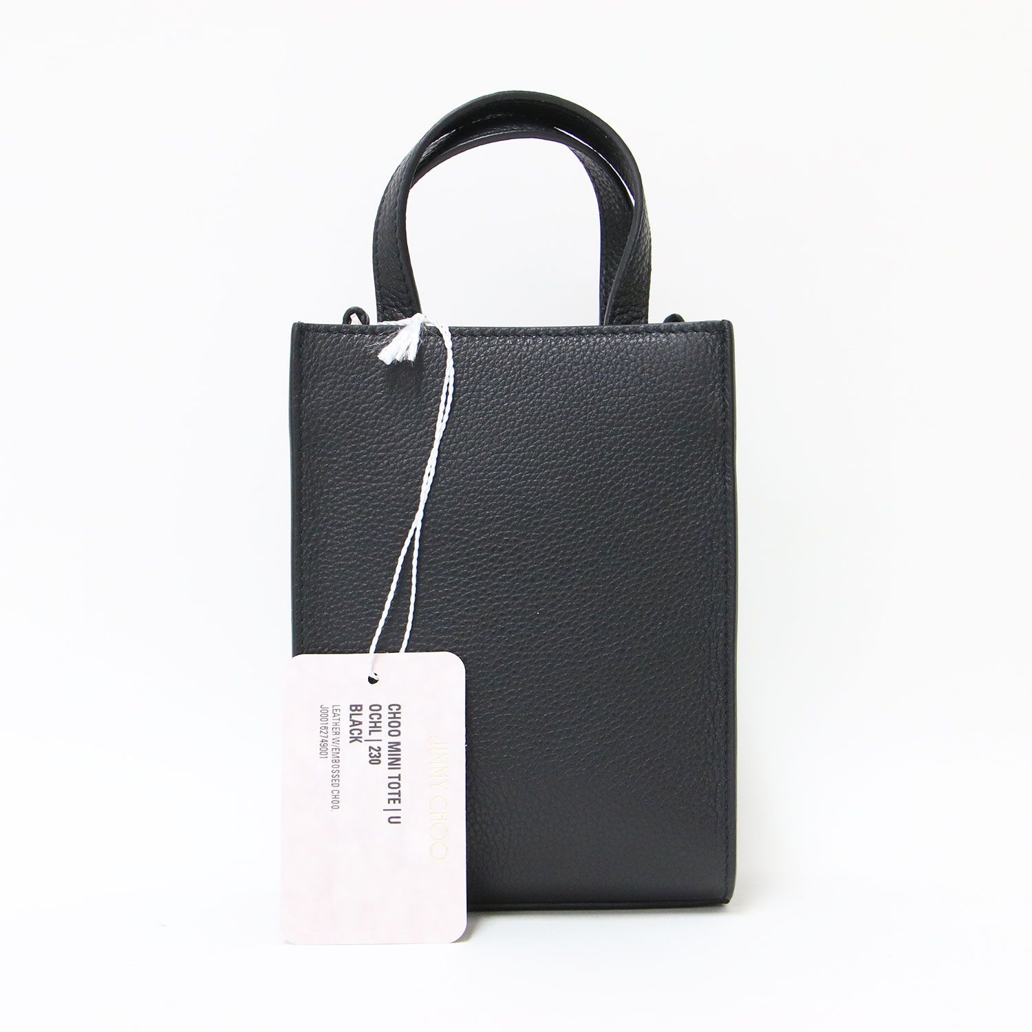 新品】JIMMY CHOO ジミーチュウ バッグ ブラック 黒 | エンボス ミニ