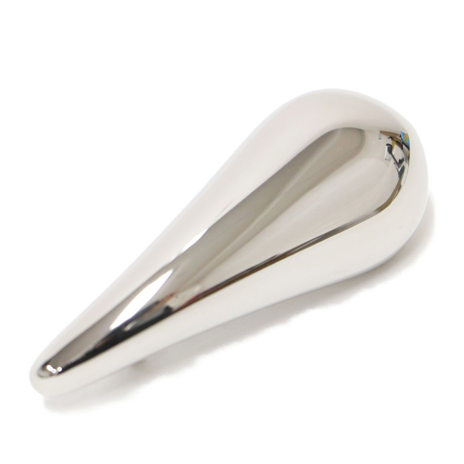 BOTTEGA VENETA ボッテガヴェネタ ドロップ ヘアクリップ バレッタ しずく型 シルバー イタリア製 ブランド ヘア 小物 レディース