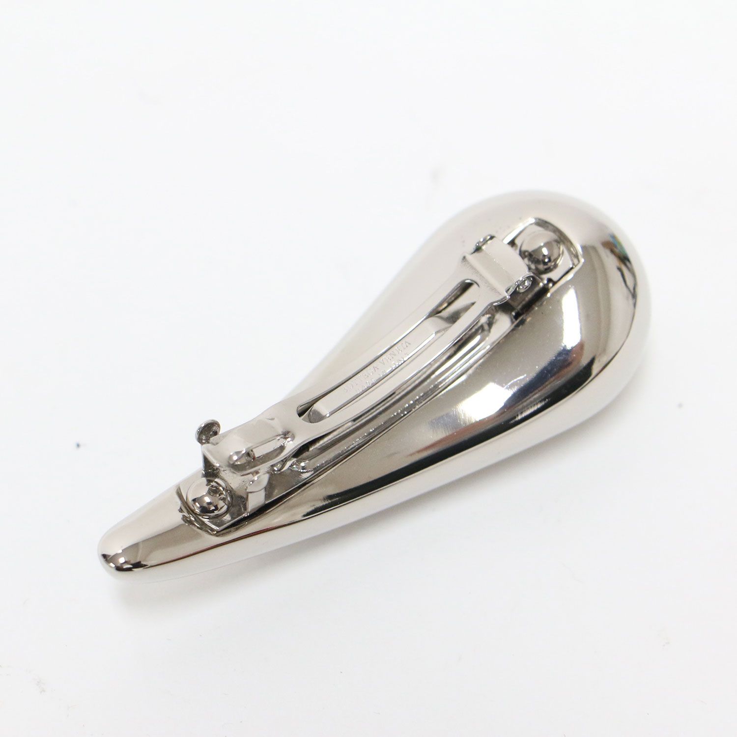 BOTTEGA VENETA ボッテガヴェネタ ドロップ ヘアクリップ バレッタ しずく型 シルバー イタリア製 ブランド ヘア 小物 レディース