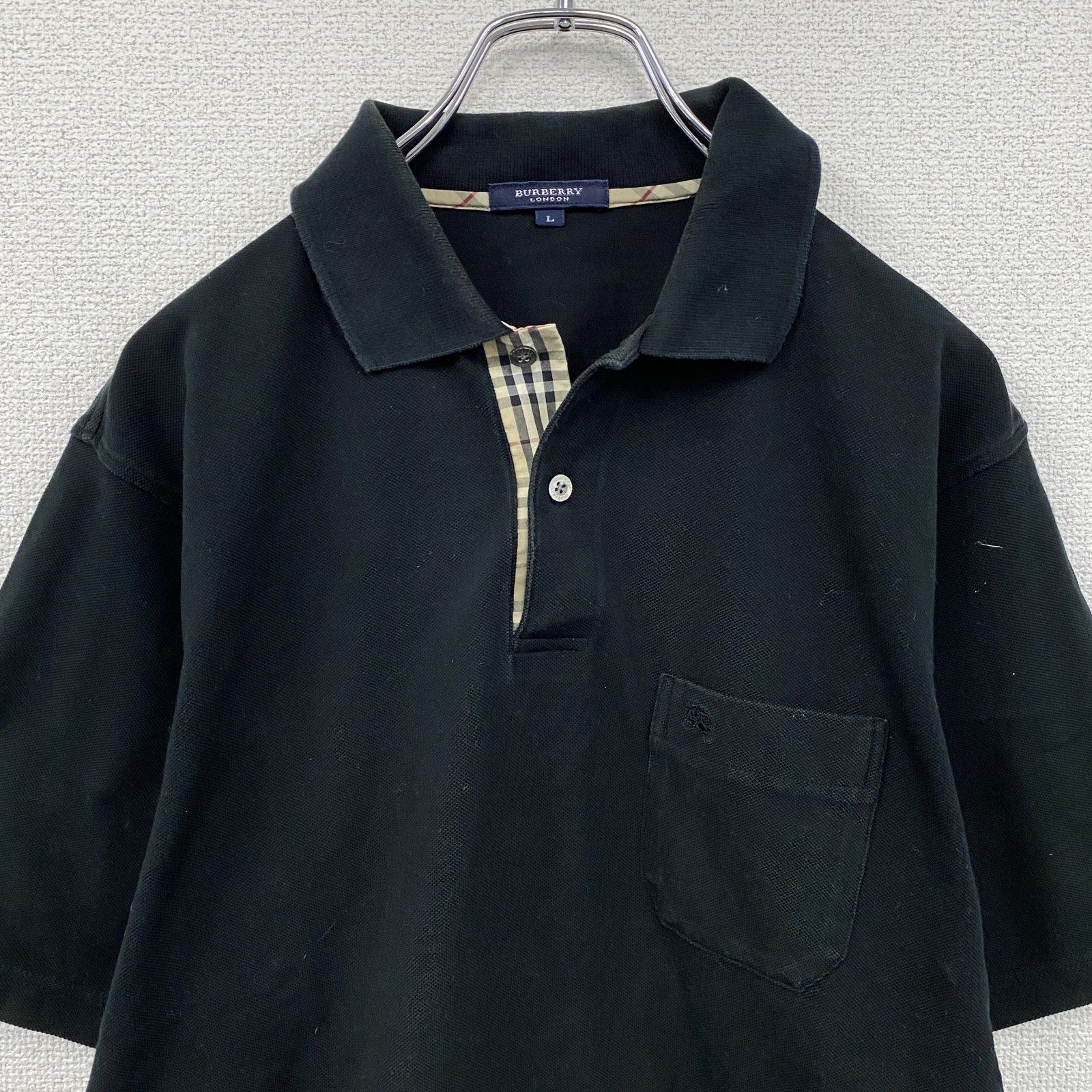 古着 used BURBERRY LONDON バーバリーロンドン 半袖ポロシャツ ノバ