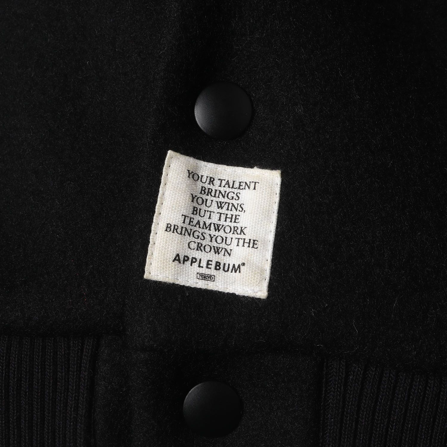 APPLEBUM アップルバム スタジャン ブラック 黒 サイズ:L | 最後の晩餐