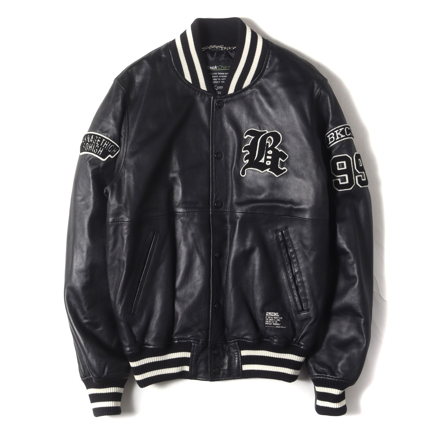BACKCHANNELスタジャン　Lサイズ BACK CHANNEL バックチャンネル スタジャン ブラック サイズ:L