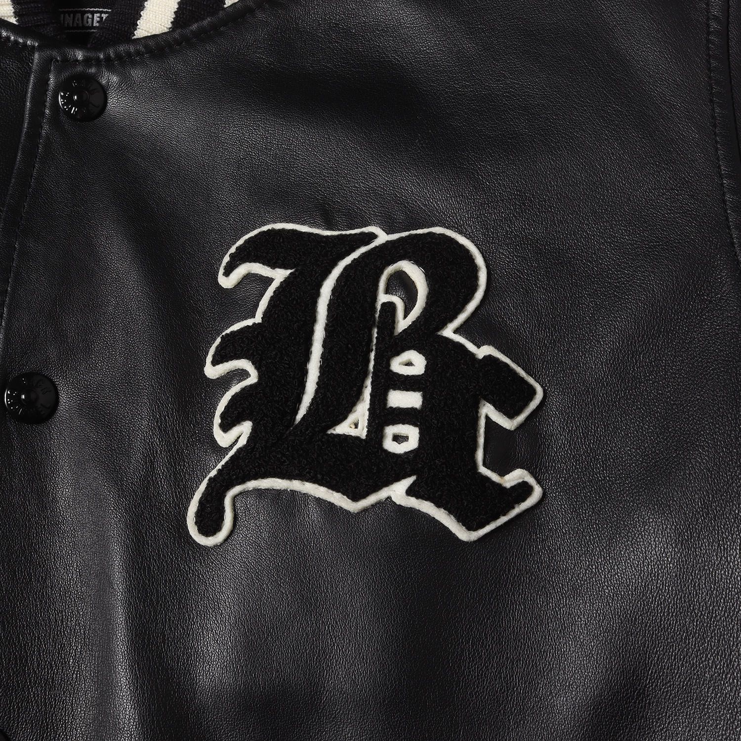 BACK CHANNEL バックチャンネル スタジャン ブラック サイズ:L