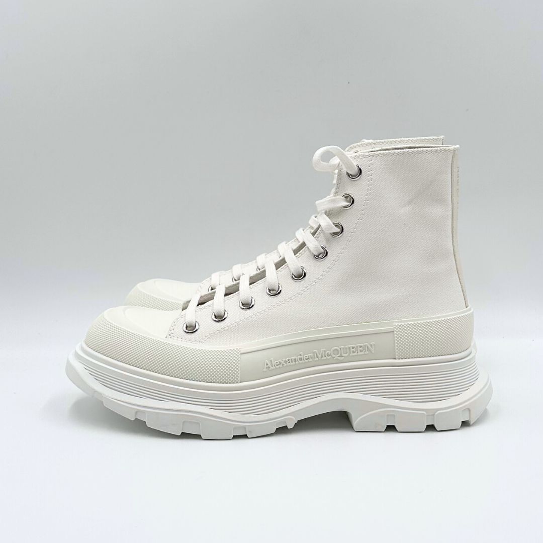 極美品】ALEXANDER McQUEEN トレッドスリック ハイカット レザー 