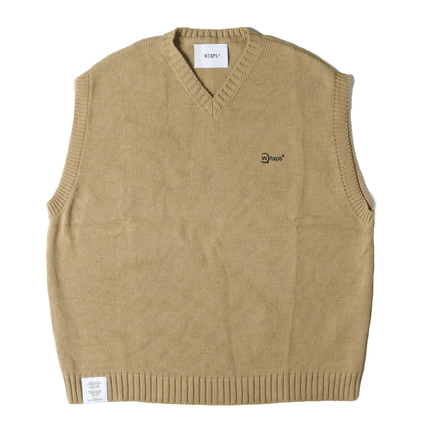 新品】WTAPS ダブルタップス ベスト ベージュ サイズ:L | 21AW