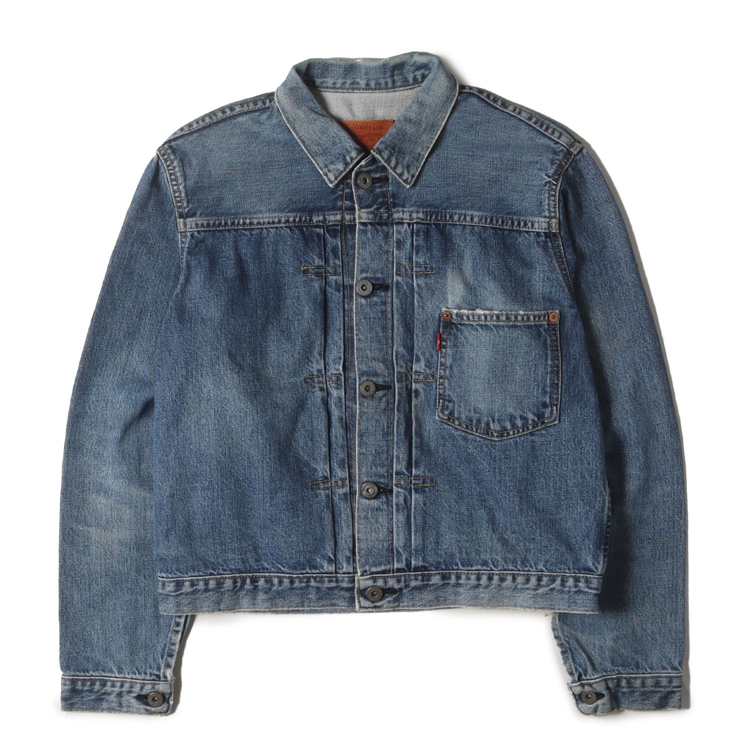 Levis / vintage ヴィンテージ リーバイス ジャケット インディゴ サイズ:38 | 雰囲気抜群 | 90s 1st 大戦 復刻モデル デニムジャケット (71506-XX) | 日本製 ボタン裏刻印J09 | 90年代 古着 | アウター Gジャン ブルゾン【メンズ】【中古】【K4661】 Levis / vintage ヴィンテージ リーバイス ジャケット インディゴ