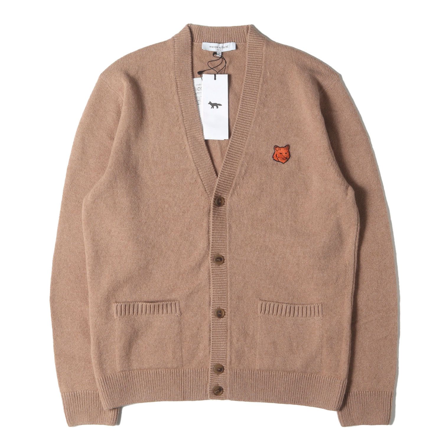 新品】MAISON KITSUNE メゾン キツネ カーディガン ベージュ