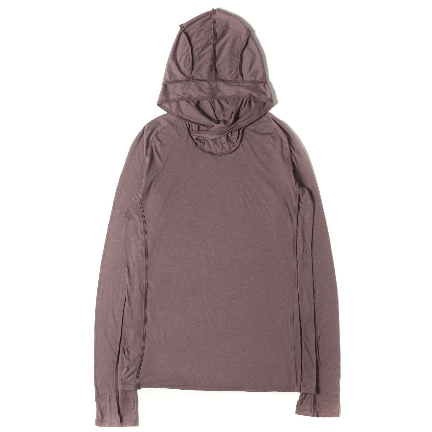 JULIUS ユリウス パーカー | 25AW キュプラ ジャージー パーカー (Cowl Hooded Top 917CUM10) | スモークパープル | 日本製 | トップス フーディー プルオーバー【メンズ】【中古】【美品】【K4661】 美品】JULIUS ユリウス パーカー | 25AW キュプラ ジャージー パーカー