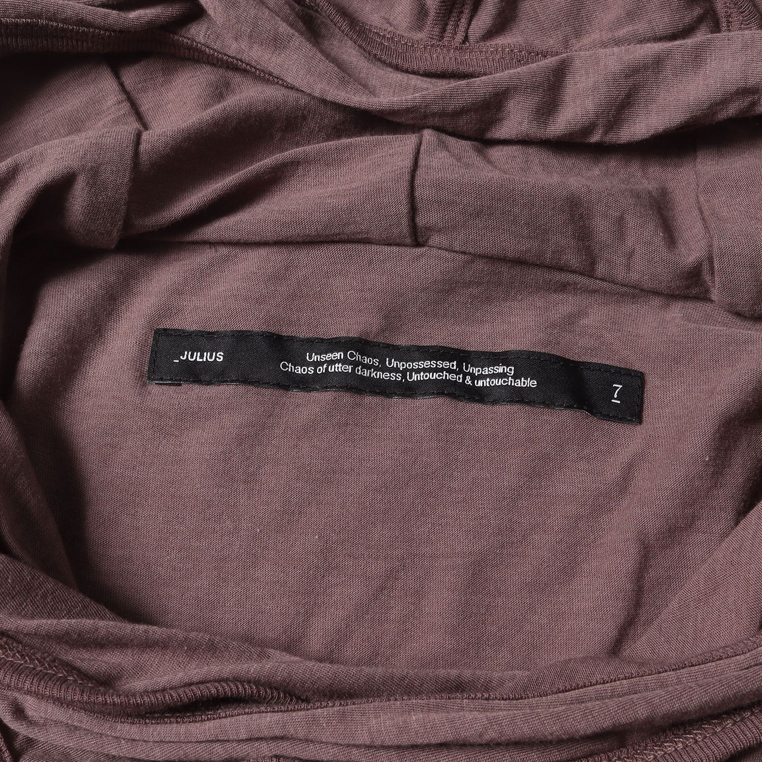 美品】JULIUS ユリウス パーカー | 25AW キュプラ ジャージー パーカー