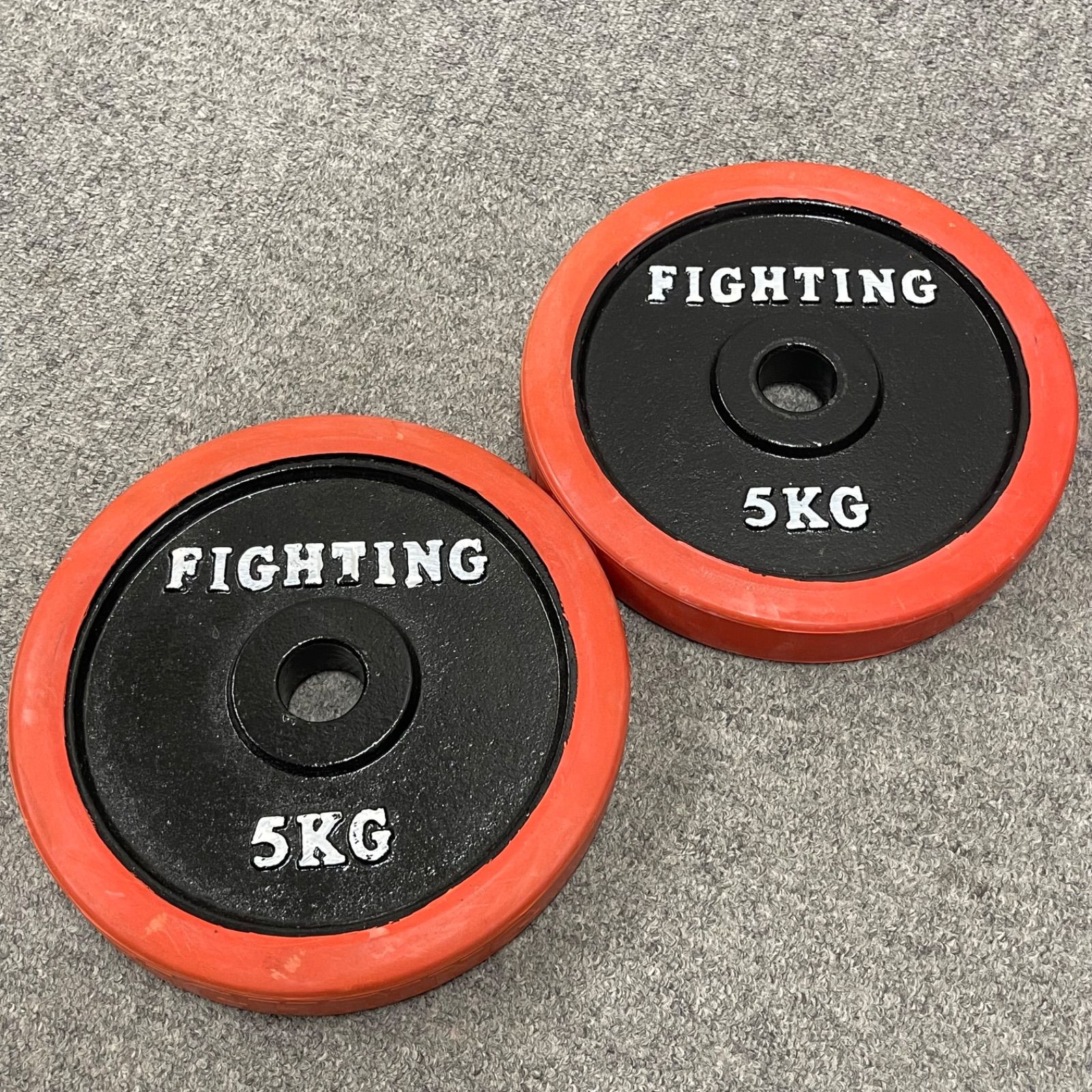 NPA】② FAGHTING ファイティング ダンベルプレート 5kg 2枚 10kg