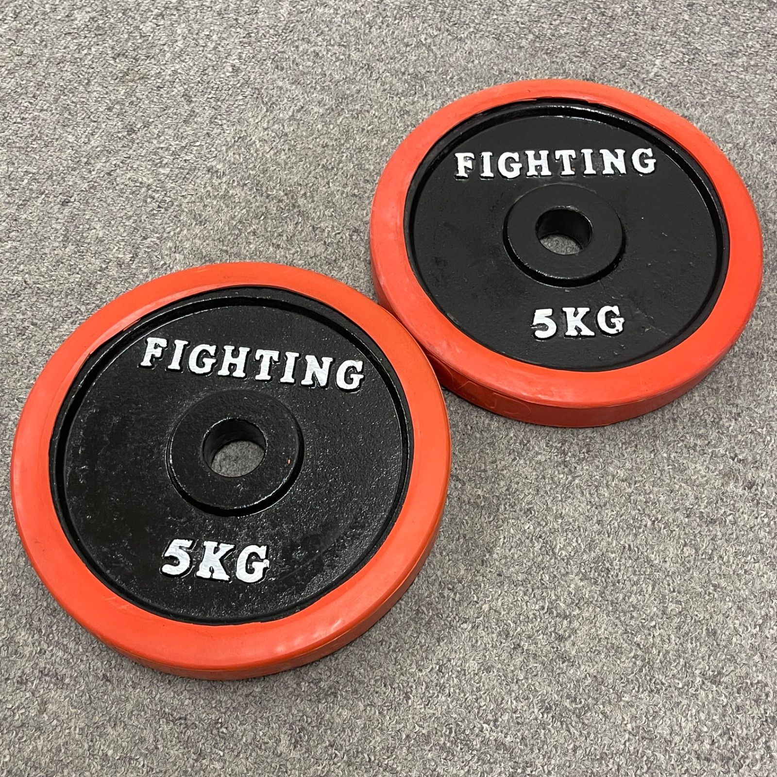 NPA】② FAGHTING ファイティング ダンベルプレート 5kg 2枚 10kg